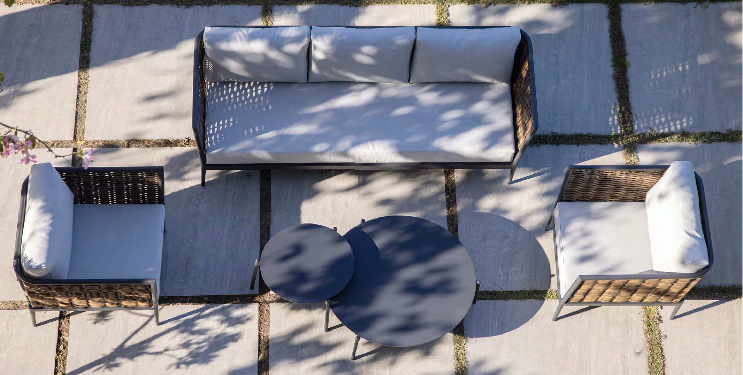 SOFA SET CORAL NEGRO